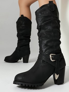 新作 厚底ヒール レディースブーツ 020-6