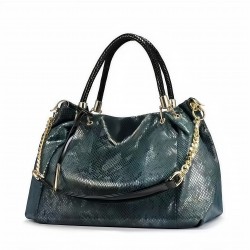 ヨーロッパとアメリカのファッション スネークパターン シンプルハンドバッグ、トレンディな女性用バッグ、多用途ソフト表面シングルショルダーボストンバッグ、ショルダーバッグ、ハンドバッグ