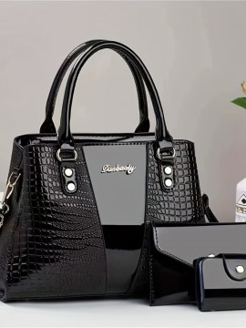新スタイルの気質バッグ 明るいママバッグ ハイエンドハンドバッグ 女性用多機能クロスボディファッション シングルショルダーバッグ ハイエンドトレンディな大容量女性用