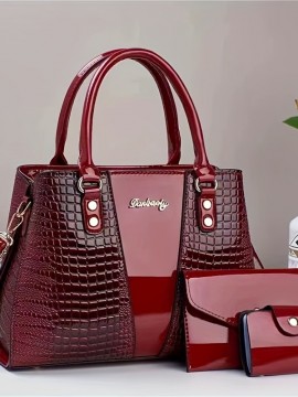 新スタイルの気質バッグ 明るいママバッグ ハイエンドハンドバッグ 女性用多機能クロスボディファッション シングルショルダーバッグ ハイエンドトレンディな大容量女性用