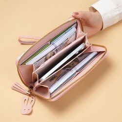 新しい長い女性用大容量コインパース マルチカードホルダー ファッションシンプルハンドバッグ