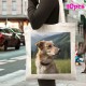 10個のカスタム写真トートバッグ - ご自身のアートワークを入れた個性的なキャンバスバッグ - 子供の絵画、母の日ギフトに最適 - 手洗い可能なポリエステル、開閉式デザインなし