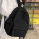 ファッションウィメンズバックパック、コーデュロイのソリッドカラー、おしゃれな学生用リュック、ブラックのナイロン素材、調節可能なショルダーストラップ、ジッパーデザイン、ポリエステル裏地