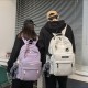 スタイリッシュなナイロン製バックパック（女性＆男性用）- 広々としたマルチポケットデザイン、調節可能なストラップ、軽量で耐久性があり、旅行・学校・日常使用に最適（カーキ、ホワイト、パープル、バーガンディ、ブラックの色展開）、カジュアルデイパック｜機能的なバックパック｜軽量バックパック、トラベルバックパック