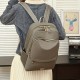 大容量ブラックナイロンバックパック、ジッパー付き - スタイリッシュなダブルストラップショルダーバッグ、学生、通勤者、旅行者、カジュアルな日常のバックパック | ミニマリストのバックパック | 耐久性のあるジッパークロージャー