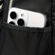 調節可能なストラップ、複数のコンパートメント、ヘッドフォンジャック付きスタイリッシュナイロンバックパック（女性用）- 旅行、通勤、日常使用に最適（ブラック）