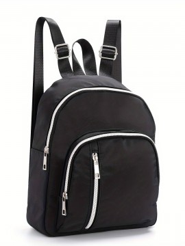 耐久性のあるナイロン製の韓国風ミニファッションバックパック、複数のポケット付き、軽量で旅行に最適、日常の通勤やカジュアルな外出に適しており、女性のショッピングに最適です。