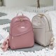 女性の無地の大容量リュックサック、カジュアルで汎用性があり、学生にシンプルでトレンディです。