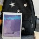 かわいいスター装飾バックパック、プレッピーカレッジスクールデイパック、旅行通勤ナップザック&ラップトップバッグ