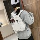 女性用秋冬新作、韓国新作キャットキャンバスバックパック、ツーユアンメン・ヤングガールバックパック、かわいい猫の学生バッグ